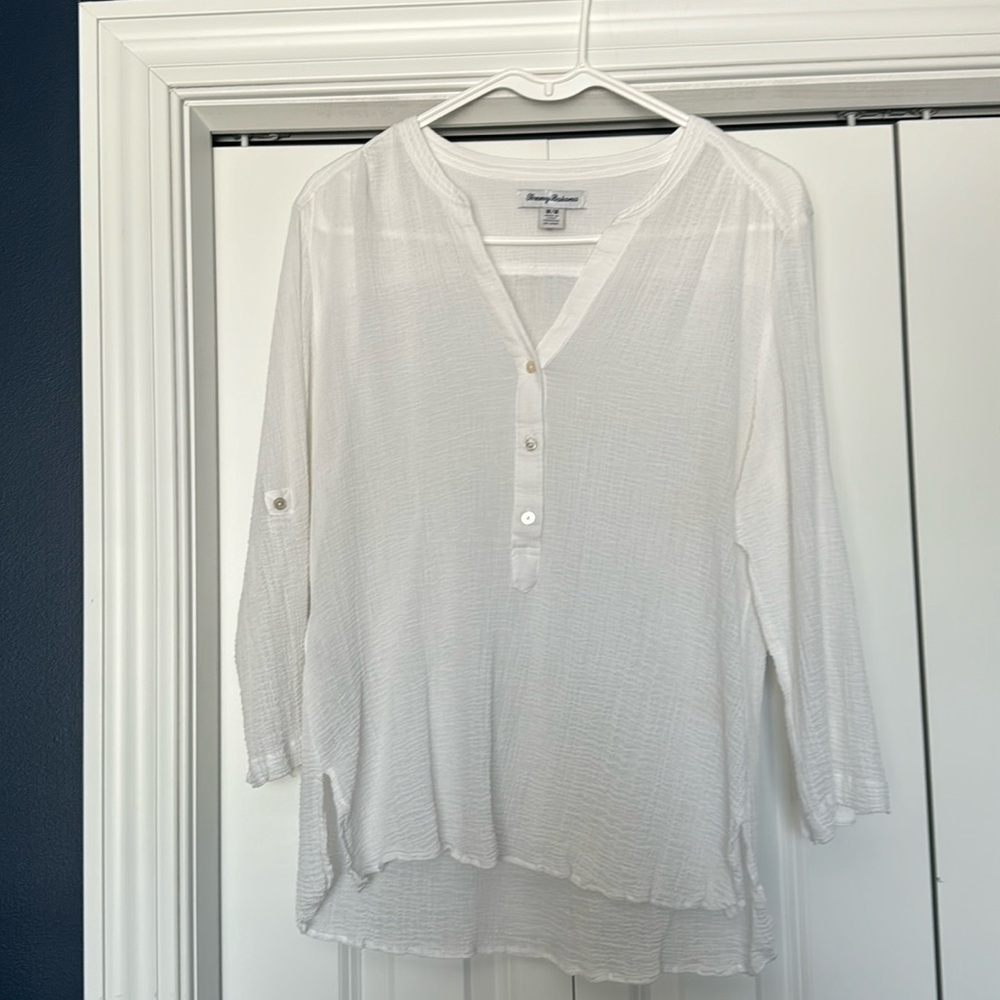 Tommy Bahama pull over shirt
